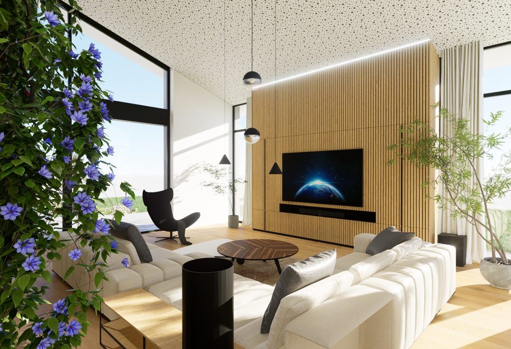 návrh interiéru atelier Peráček obývačka