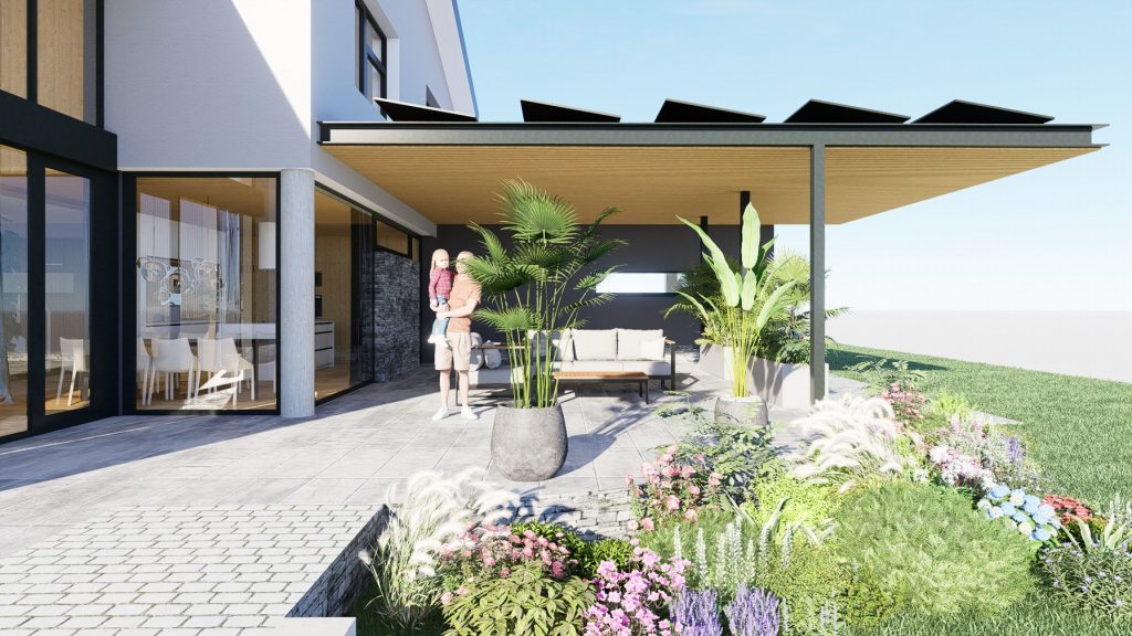 návrh interiéru atelier Peráček terasa