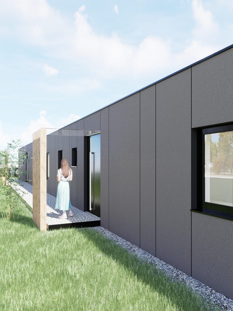 Rodinný dvojdom, ateliér Peráček závetrie