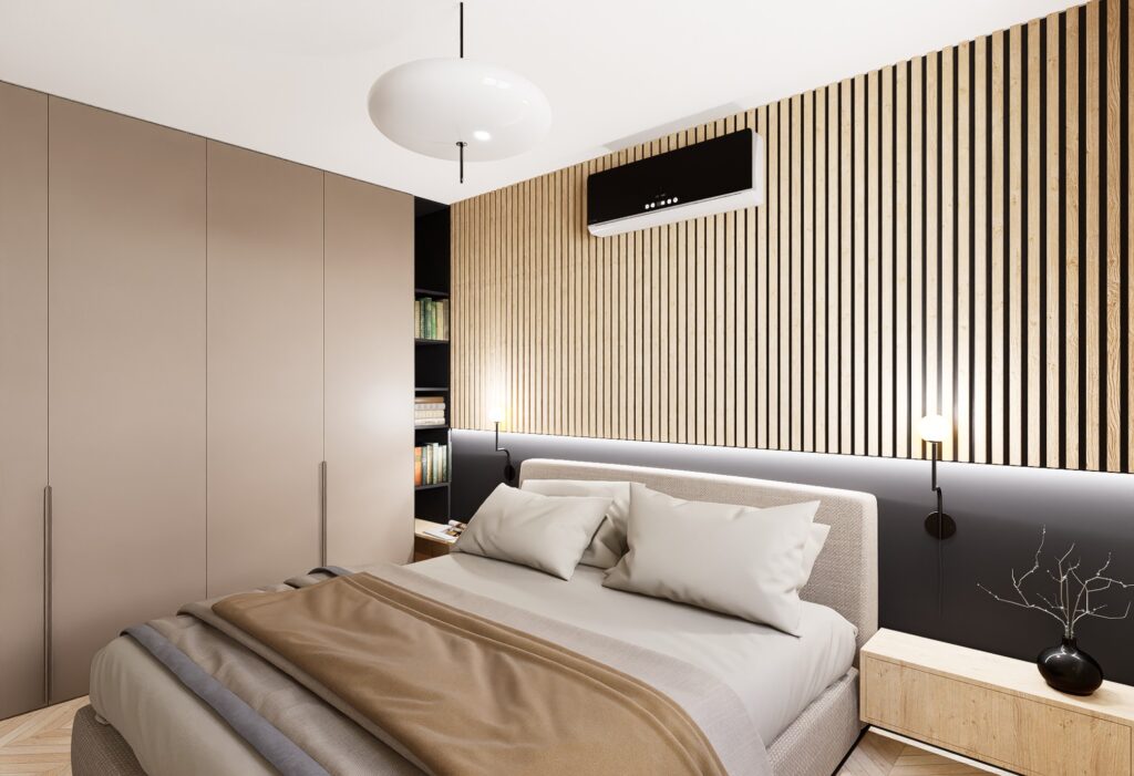 rekonštrukcia bytu atelier Peráček spálňa