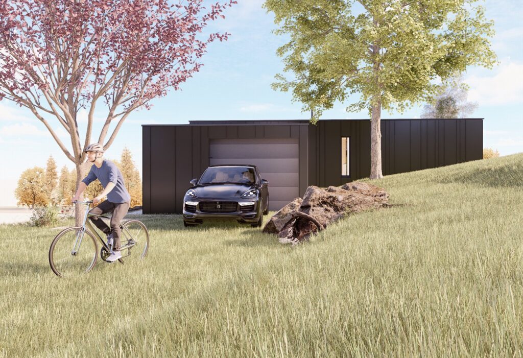 CLT dom pod lipou parking Peráček