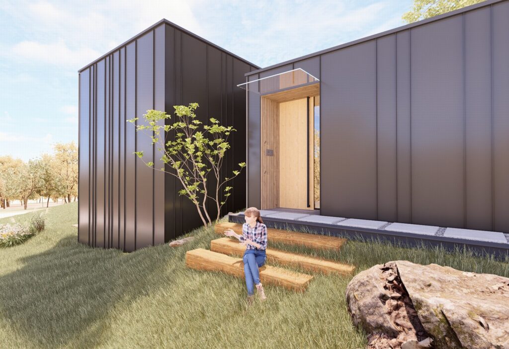 CLT dom pod lipou vstup Peráček