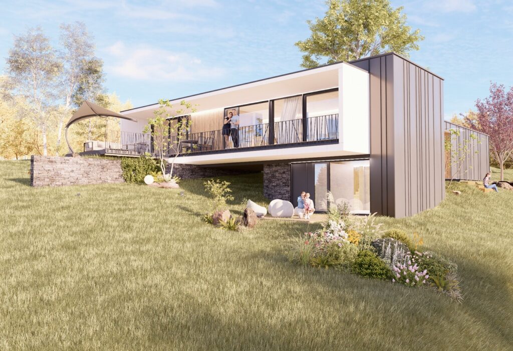 CLT dom pod lipou konzola Peráček