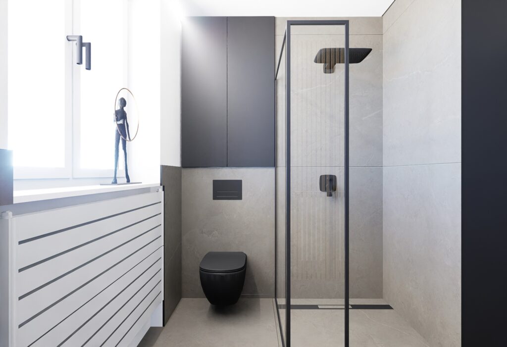 rekonštrukcia bytu atelier Peráček sprcha