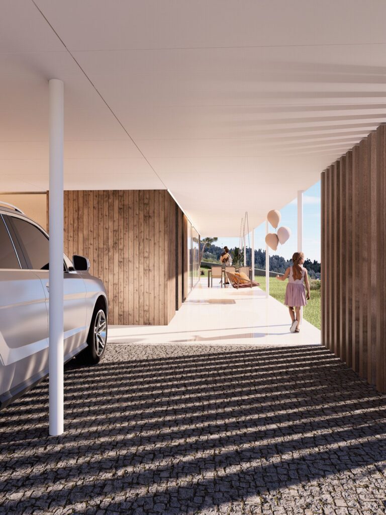 Rodinný dom CLT 42 parking