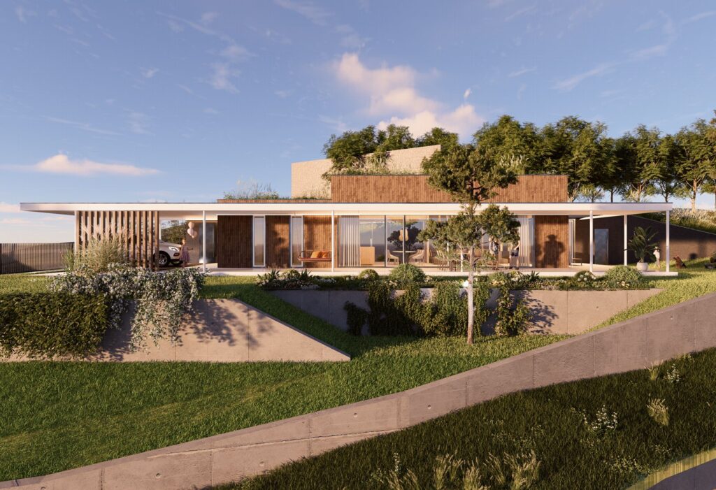 Rodinný dom CLT 42 presklenie