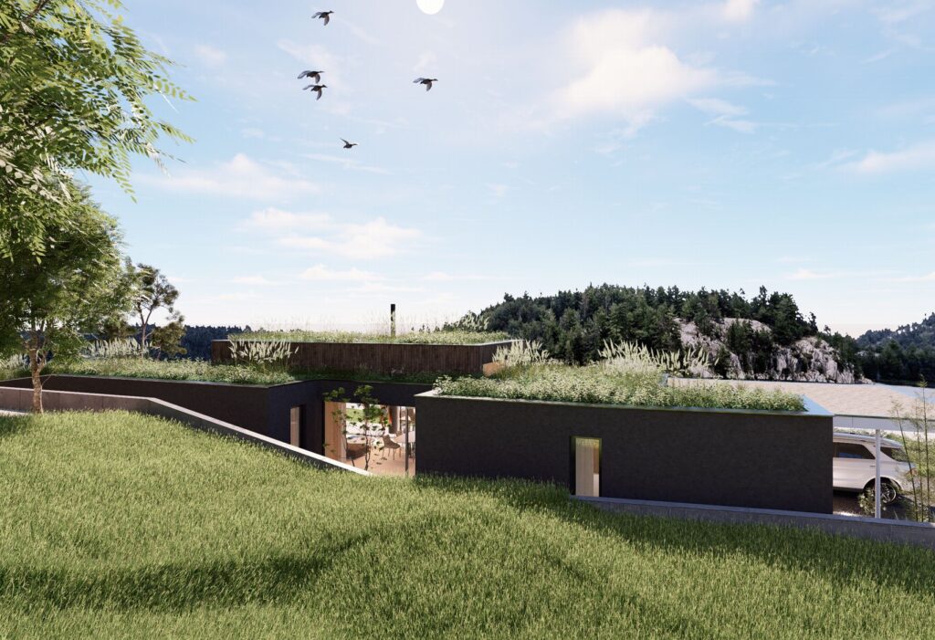 Rodinný dom CLT 42 extenzívna strecha