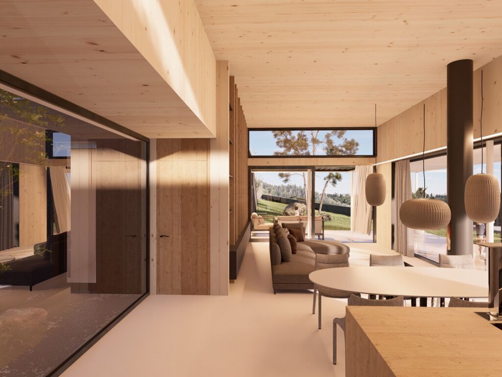 Rodinný dom CLT 42 interiér
