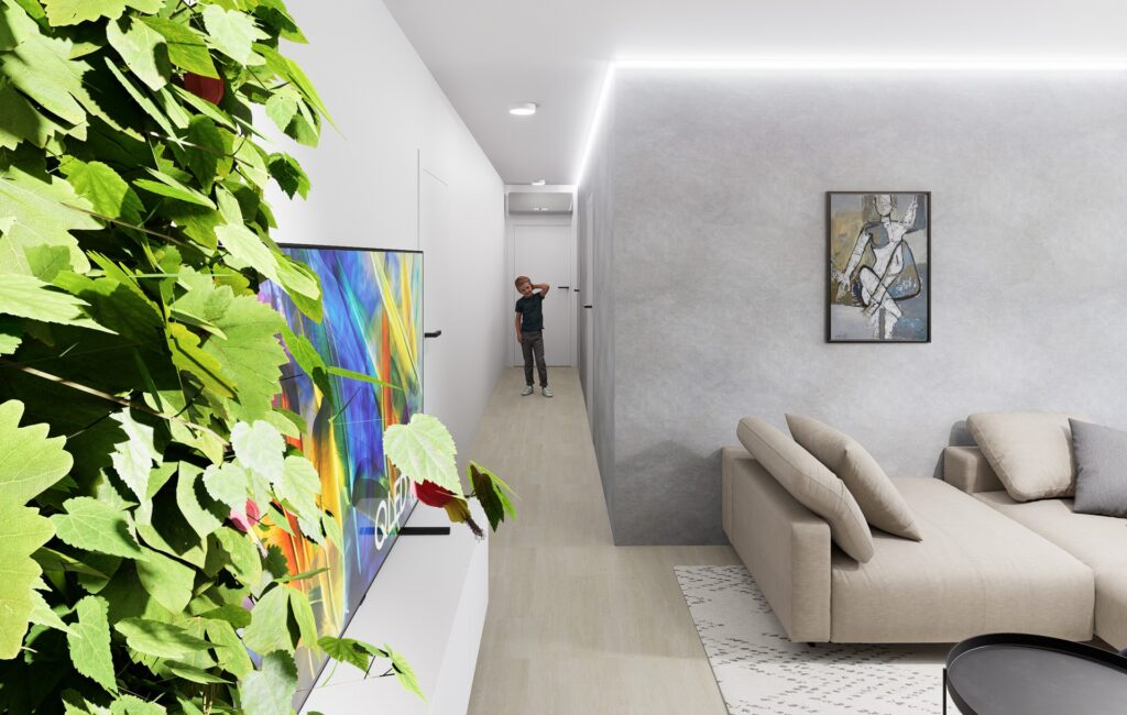 Interiéru bytu v Marianke chodba