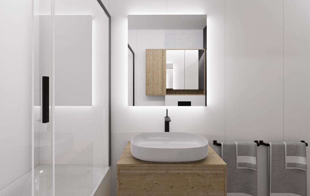 Interiéru bytu v Marianke umývadlo