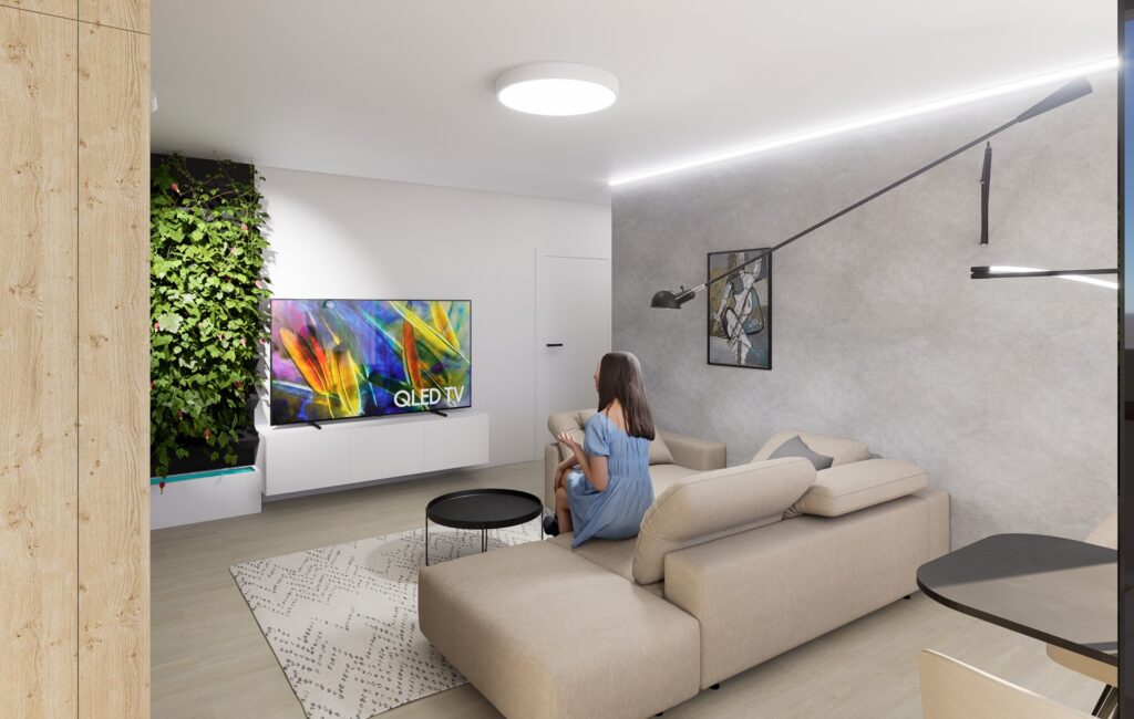 Interiéru bytu v Marianke obývačka