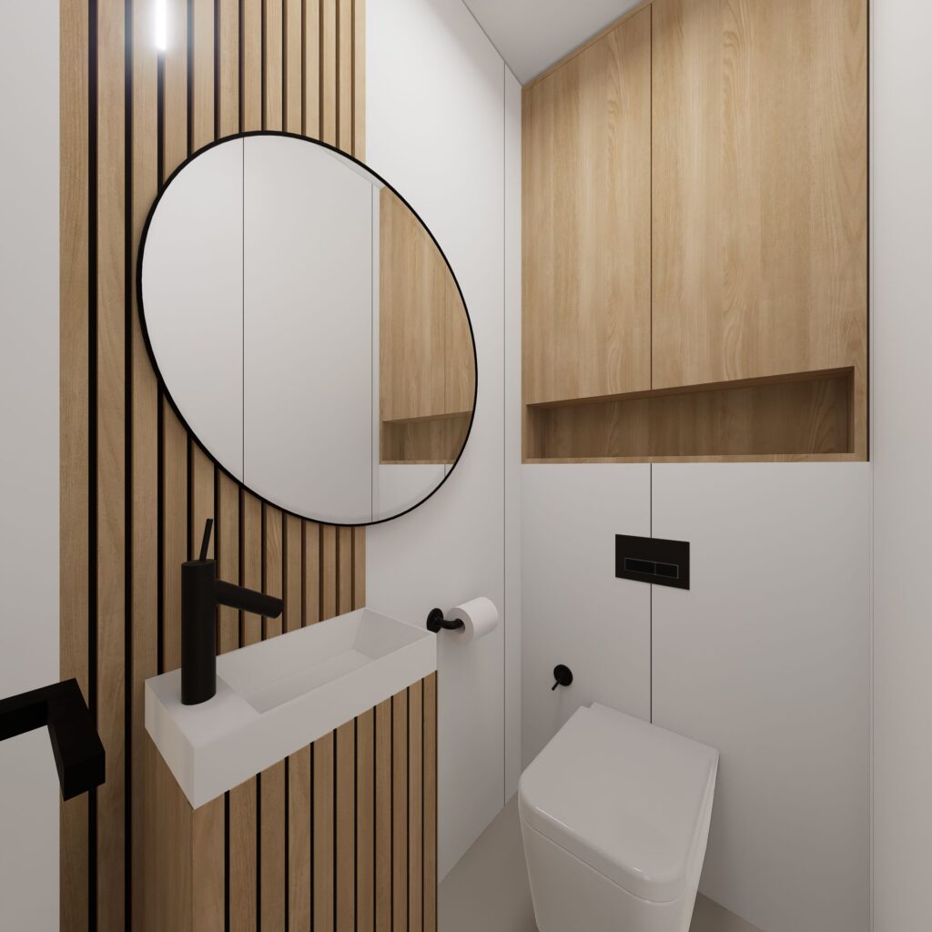 Návrh interiéru bytu, Peráček WC