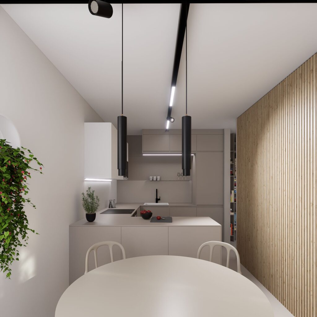 Návrh interiéru bytu, Peráček stolovanie