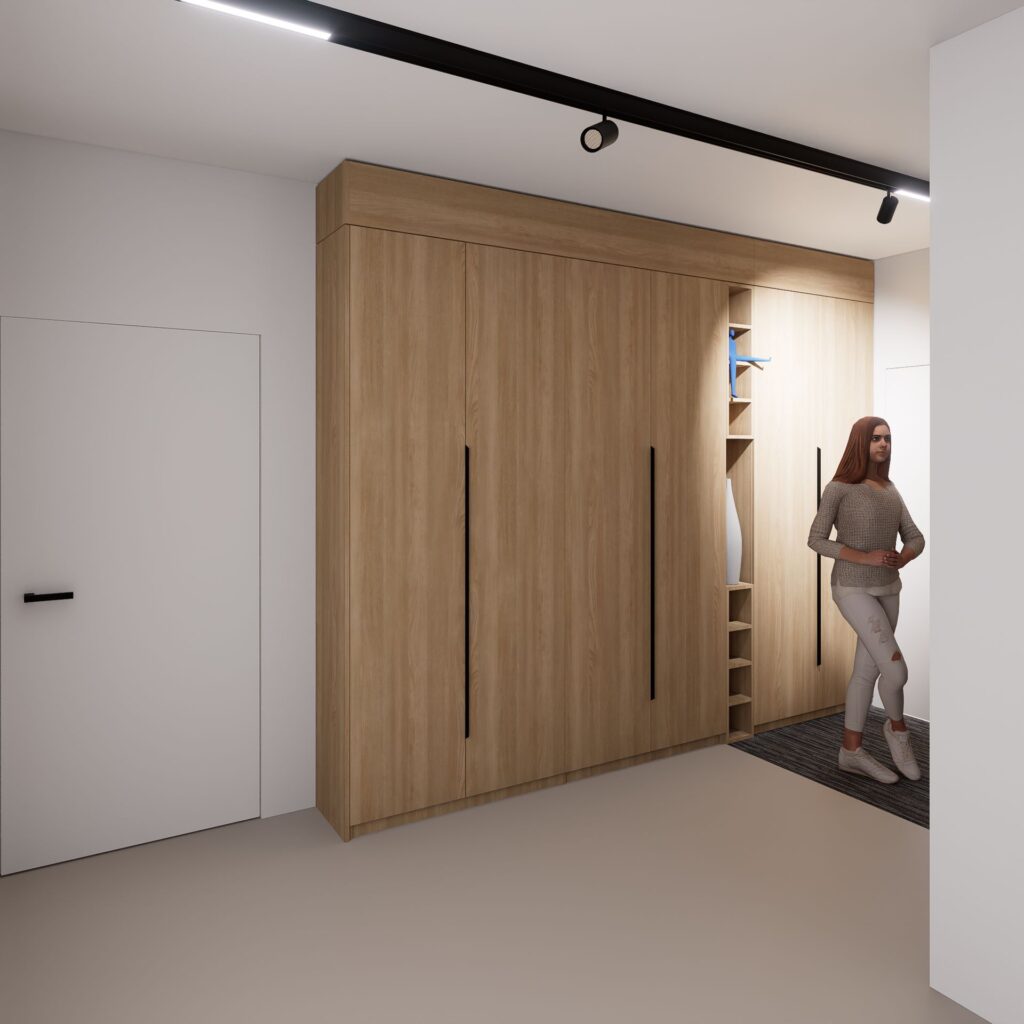 Návrh interiéru bytu, Peráček Ikea PAX