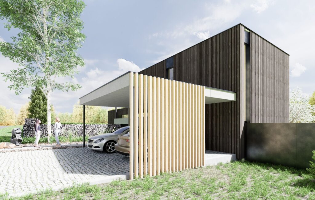 Rodinný CLT dom atelier Peráček lamely