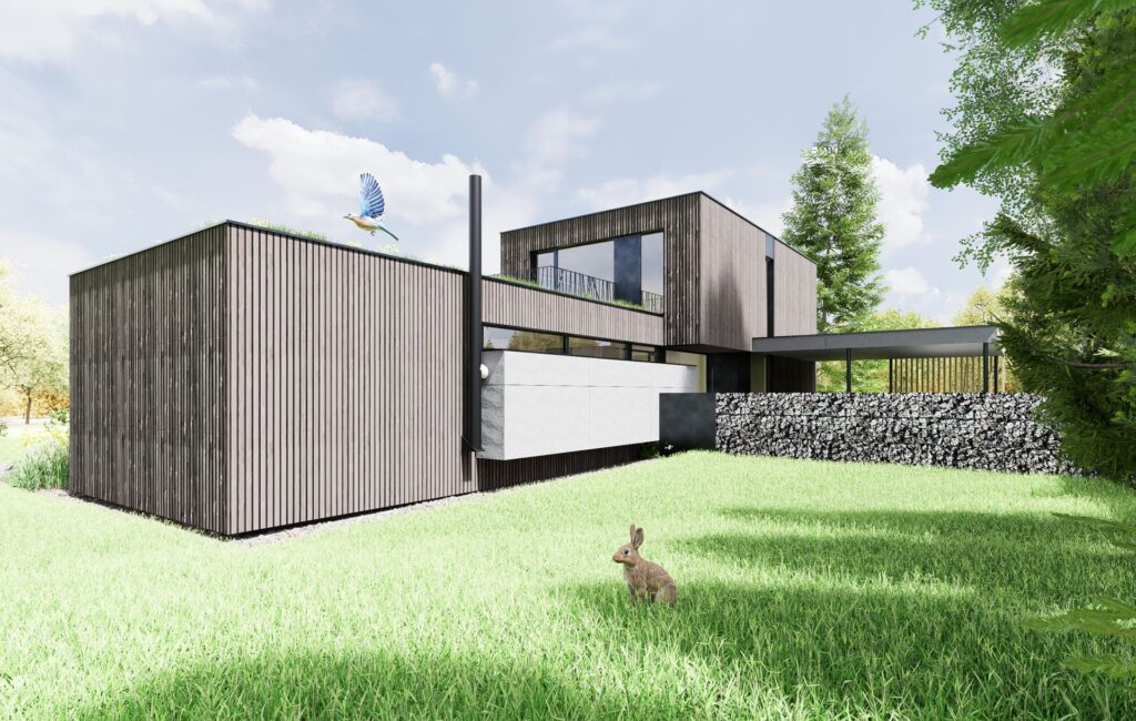 Rodinný CLT dom atelier Peráček konzola