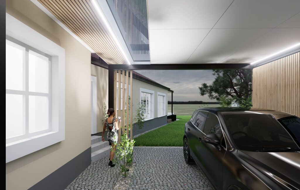 ateliér Peráček strešný svetlík prístrešku