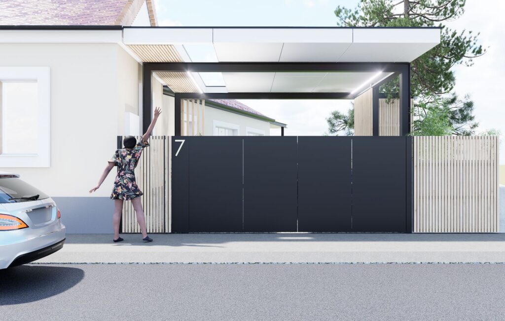 ateliér Peráček návrh prístrešku na auto