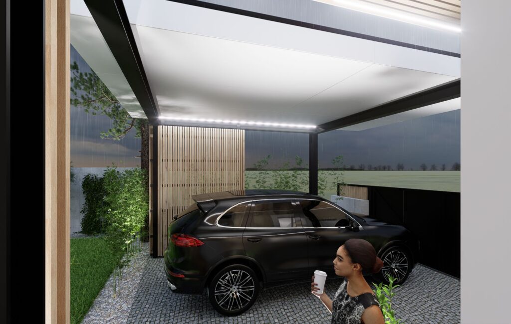 ateliér Peráček paravan prístrešku