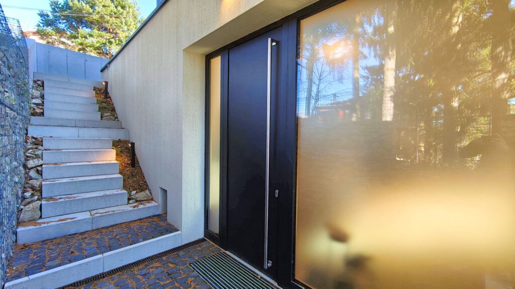 Rodinný dom na kaskáde CLT24 ateliér Peráček, vstup