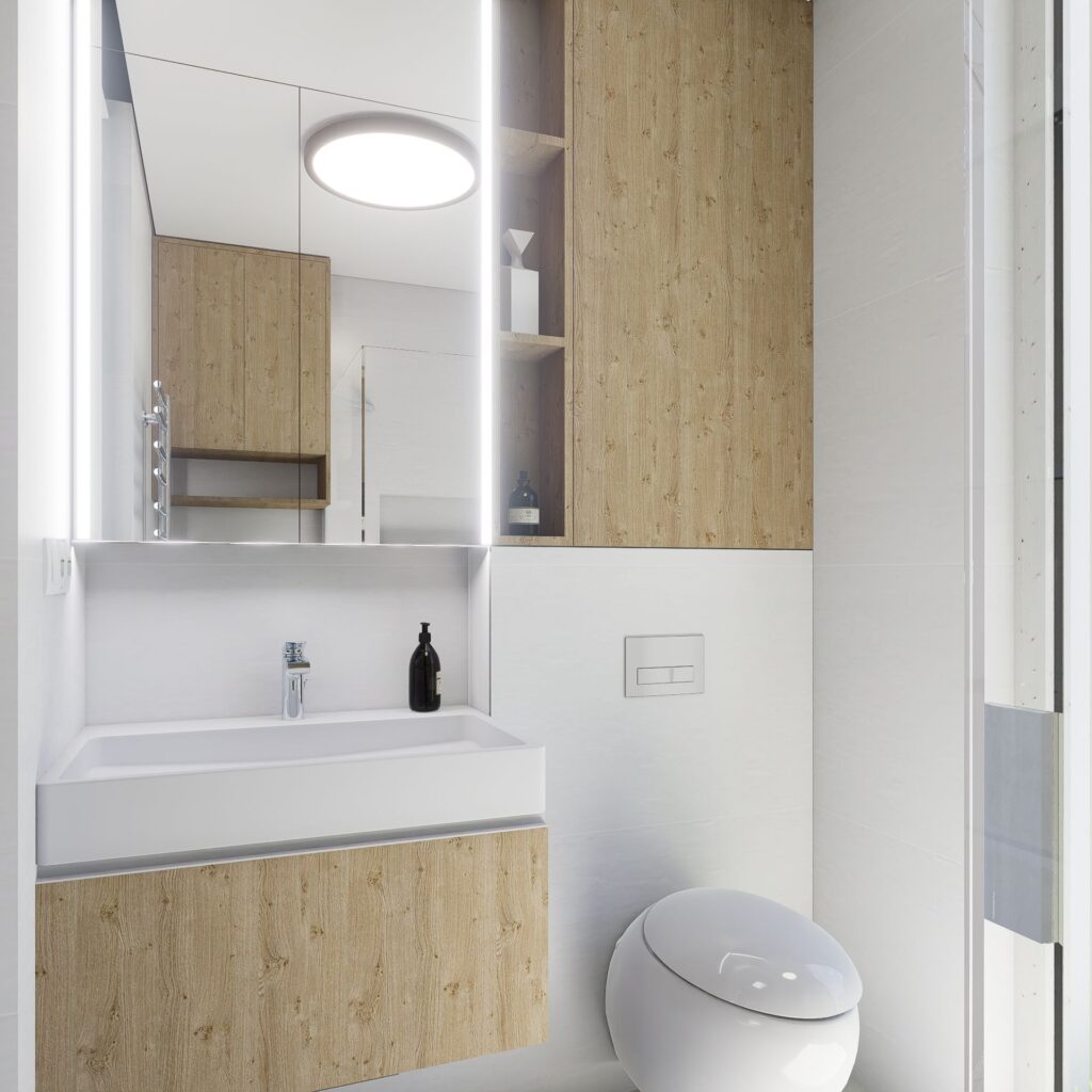 Interiér rodinného domu CLT, atelier Peráček