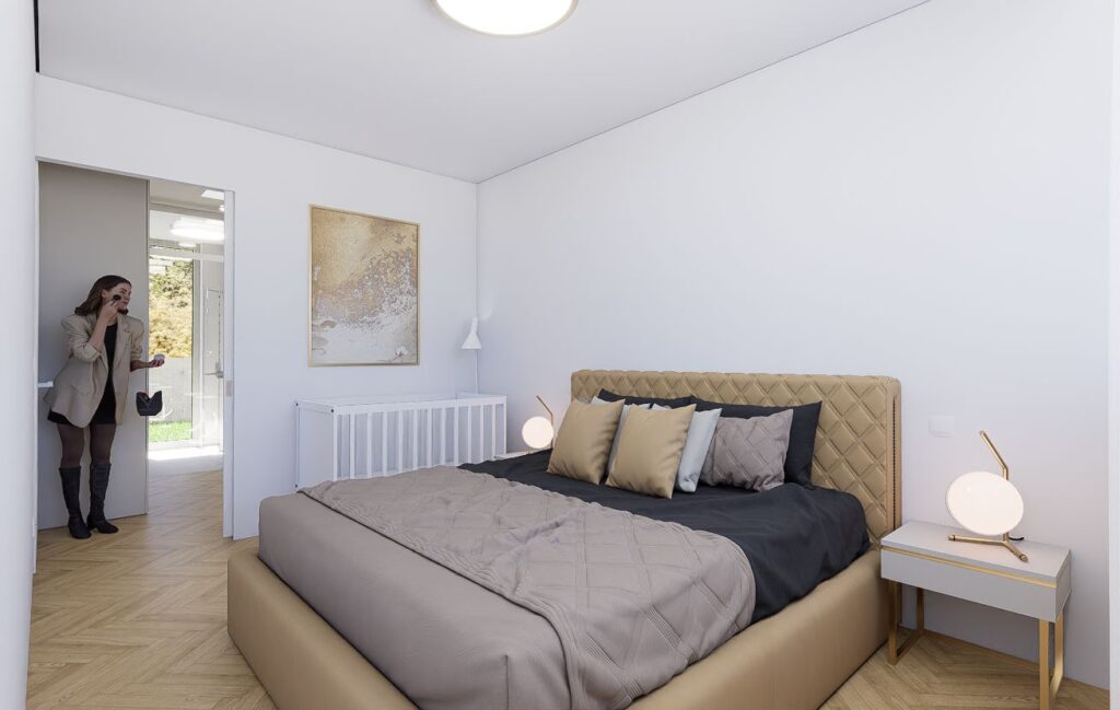 Interiér rodinného domu CLT, atelier Peráček