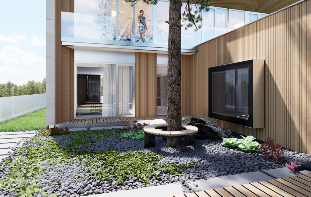 Dom medzi smrekmi CLT 48 ateliér Peráček, drevená fasáda